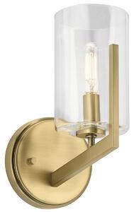 Quintiesse QN-NYE1-BNB Nye Single Wall Light in Brushed Natural Brass Finish