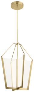 Quintiesse QN-CALTERS-P-L-CG Calters Large Integral LED Foyer Ceiling Pendant In Champagne Gold