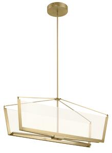 Quintiesse QN-CALTERS-ISLE-CG Calters Integral LED Isle Ceiling Pendant In Champagne Gold