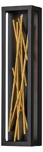 Quintiesse QN-STYX-LED-W-BG Styx Dimmable LED Wall Light In Black And Gold Finish