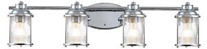 Quintiesse QN-ASHLANDBAY4-PC-BATH Ashland Bay 4 Light Wall Light In Polished Chrome Finish IP44