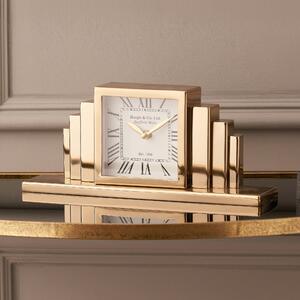 Art Deco Mantel Clock Gold