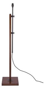 Laura Ashley Burdale Adjustable Dark Wood Floor Lamp With Industrial Brass Detail Base Only LA3756225-Q