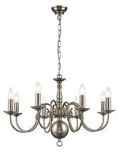 Holandesa 8 Way Flemish Ceiling Light In Pewter Finish