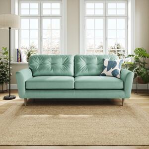 Sven Opulent Velvet 4 Seater Sofa Mineral