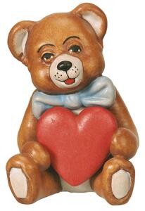 Wooden Teddy Bear with a heart