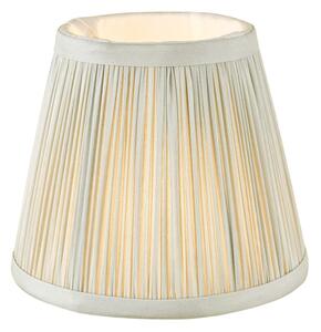 Dar Lighting Noelle Grey 100 % Silk Tapered Candle Clip Shade 14 cm