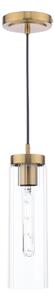 Dar Lighting Jodelle Ceiling Pendant Light In Polished Bronze Finish With Glass