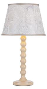 Dar Lighting Spool Table Lamp Base only In Cream Finish