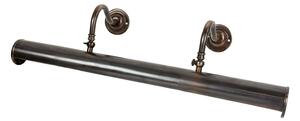 Bowood Dark Antique Bronze 60cm Twin Arm Solid Brass Picture Light