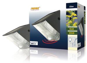 Ranex Solar Wall Light with PIR Sensor 0.5 W Black 5000.261