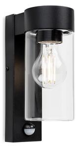Firstlight 4135BK Zara Outdoor PIR Wall Light In Black Finish IP44