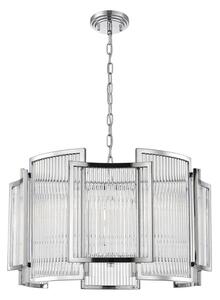 Impex Antigua 5 Light Ceiling Pendant Light In Polished Chrome Finish