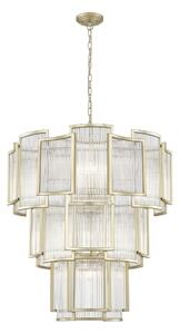 Impex Antigua 13 Light Ceiling Pendant Light In Matt Gold Finish