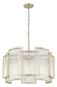 Impex Antigua 5 Light Ceiling Pendant Light In Matt Gold Finish