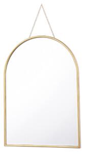 Laura Ashley Roughton Mirror In Polished Brass Finish