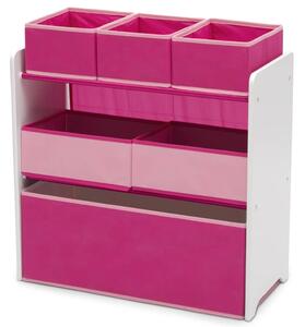 Delta Children Design and Store 6 Bin Toy Organizer Pink