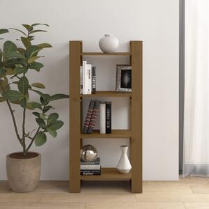 Book Cabinet/Room Divider Honey Brown 60x35x125 cm Solid Wood