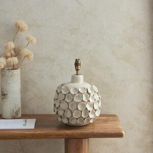Endon 111253 Borello Table Lamp Base In Ivory Crackle Glaze