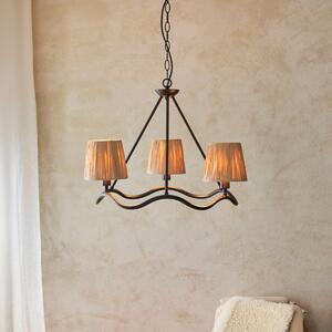 Endon Clooney 4-Light Pendant Drum Light Slate Grey – Lush Chandeliers - View #7
