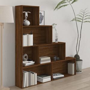 Book Cabinet Brown Oak 155x24x160 cm