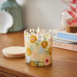 Linen Easter Candle MultiColoured