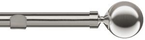 Sphere 28mm Eyelet Curtain Pole Satin Silver