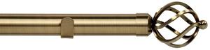 Cage 28mm Eyelet Curtain Pole Antique Brass