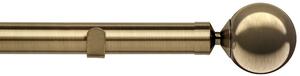 Sphere 28mm Eyelet Curtain Pole Antique Brass