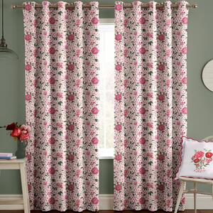 Cath Kidston Tea Rose Made To Measure Curtains Pink