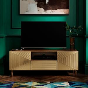 Imara Wide TV Unit, Mango Wood for TVs up to 55" Brown