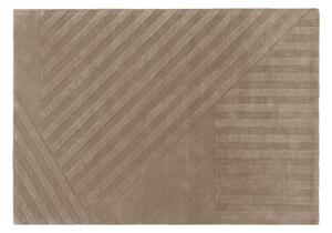 NJRD Levels wool rug stripes mole 200x300 cm