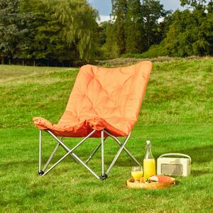 Padded Butterfly Camping Chair Tiger Lily