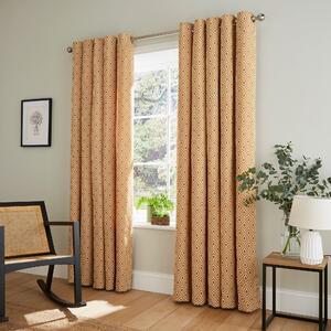 Colvin Amber Gold Eyelet Curtains Amber Gold