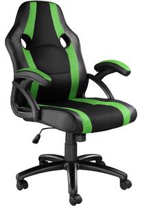 Tectake 403478 benny office chair - black/green