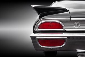 Art Photography US classic car 1960 star liner hardtop, Beate Gube, (40 x 40 cm)