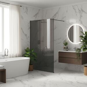Shower screen Rea Flexi Grey / Titan 140