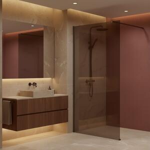 Shower screen Rea Flexi Brown / Titan 80