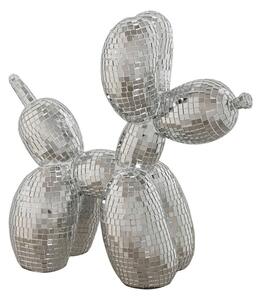 Decorative Figure Home ESPRIT Silver Dog 26 x 12 x 26 cm