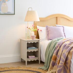 Remi Scalloped Adjustable Bedside Floor Lamp