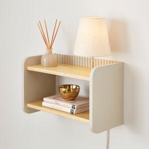 Georgi Ribbed Shelved Wall Light