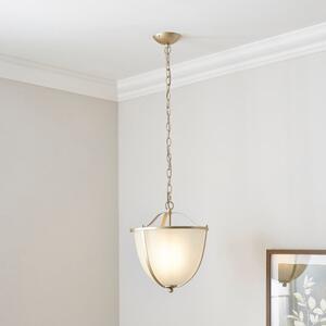 Shelby Ribbed Frosted Pendant Light