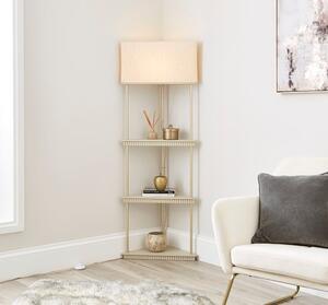 Georgi Shelved Corner Floor Lamp