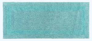 Homescapes Luxury Reversible Aqua 100% Cotton Bath Mat Runner, 40 x 100 cm, Machine Washable, Super Absorbent, Soft and Tufted, Eco Friendly