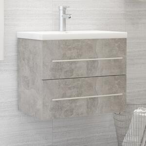Sink Cabinet Concrete Grey 60x38.5x48 cm Engineered Wood