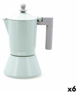 Italian Coffee Pot Quid Ozon Green Metal 6 Cups (6 Units)