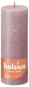 Bolsius Rustic Pillar Candles Shine 4 pcs 190x68 mm Ash Rose