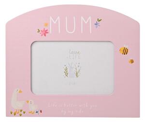 Mum Arched Pink Photo Frame