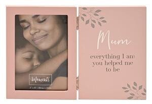 Moments Mum Pink Photo Frame