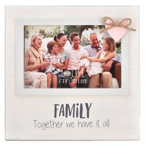 Family White Photo Frame